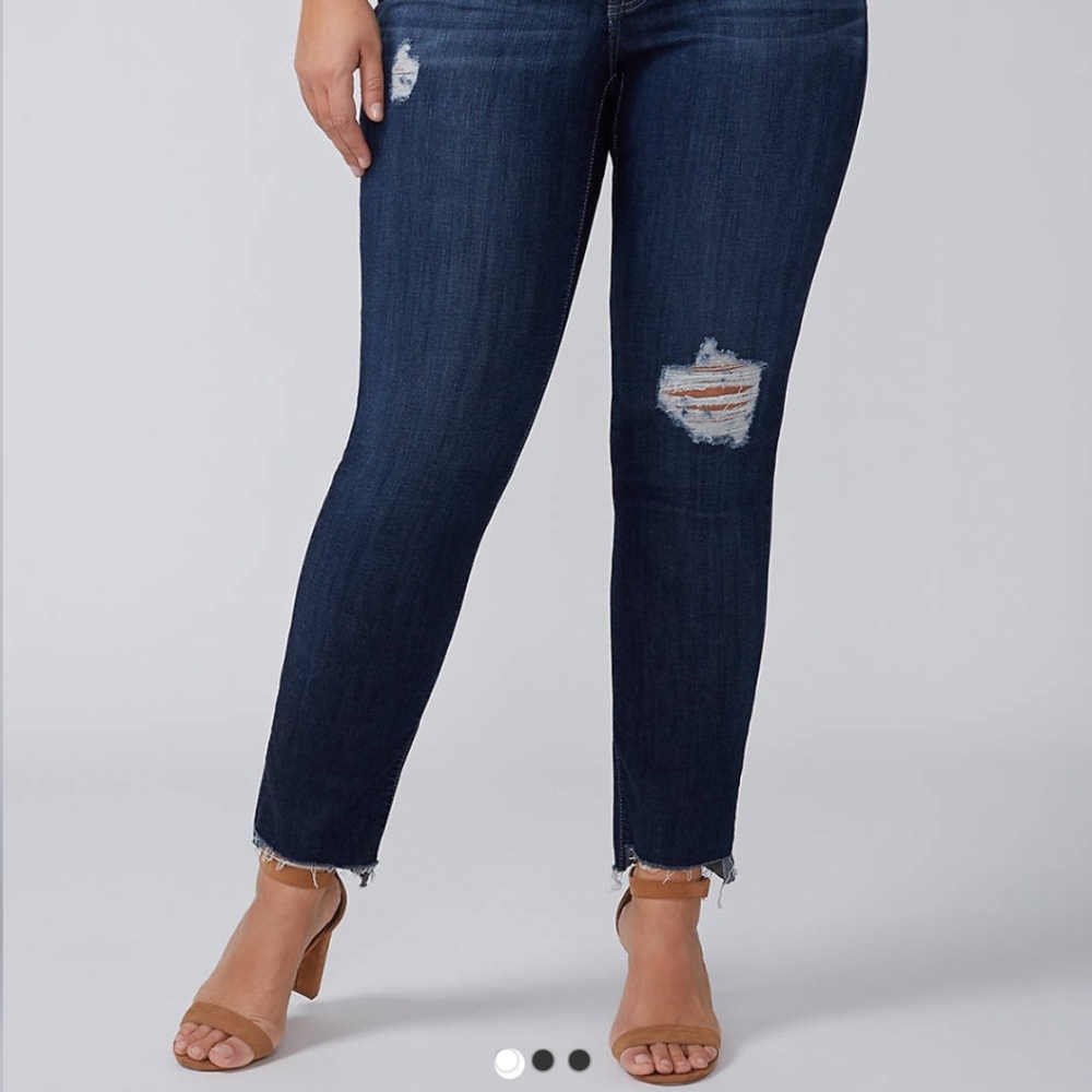 NWT Lane Bryant Straight Leg Jean with Step Hem - Picture 1 of 3